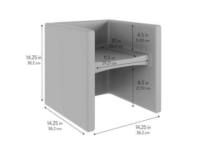 Children's Factory 3-in-1 Cube Chair for Kids, Flexible Seating Classroom Furniture, 1-Pack, Sky Blue