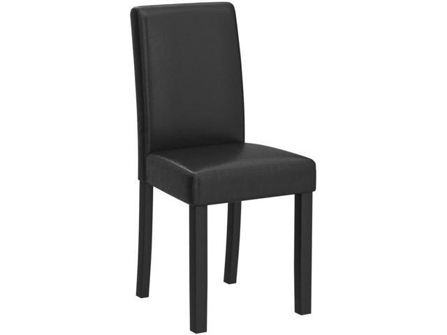 LSSPAID Dining Chairs Set of 4, PU Leather Padded Upholstered Modern Parson Chair, Dining Room Chairs with Solid Wood Legs for Kitchen Living Room,...