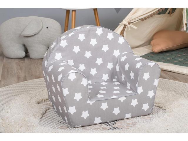Delsit Kids Couch for Toddlers - Comfy Armchair for Children, Lightweight Foam Sofa and Reading Chair with Removable Cover, Made in Europe