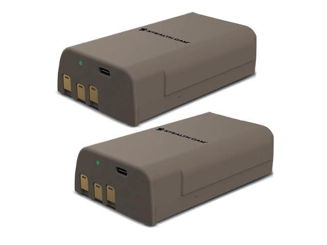 Stealth Cam FieldMax MAX-PAK Rechargeable 12-Volt/5000 mAh Lithium Battery Cartridge, Compatible w Hunting Cellular Trail Cameras, USB Charging...