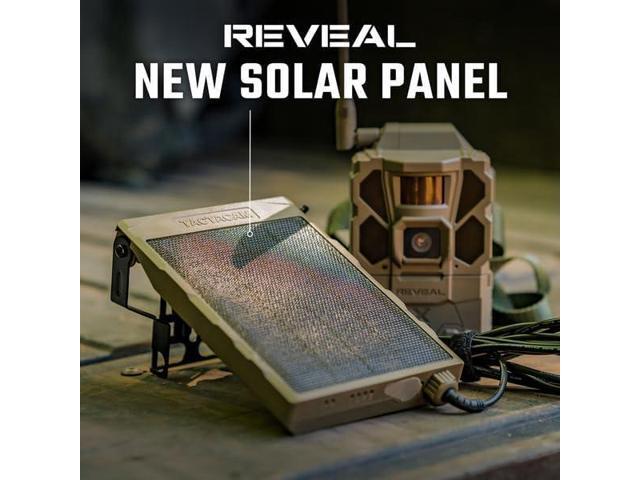 TACTACAM Reveal Solar Panel for Cellular Trail Cameras X 2.0, X, Gen 1, SK, XB (Solar Panel)