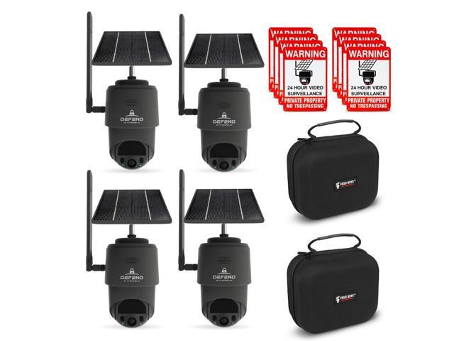 TACTACAM Defend 360 Cellular Security Camera, 4K Photos, 1080p Video, Solar + Rechargeable Battery, 360° Pan/Tilt/Zoom, LTE Cellular, Motion...