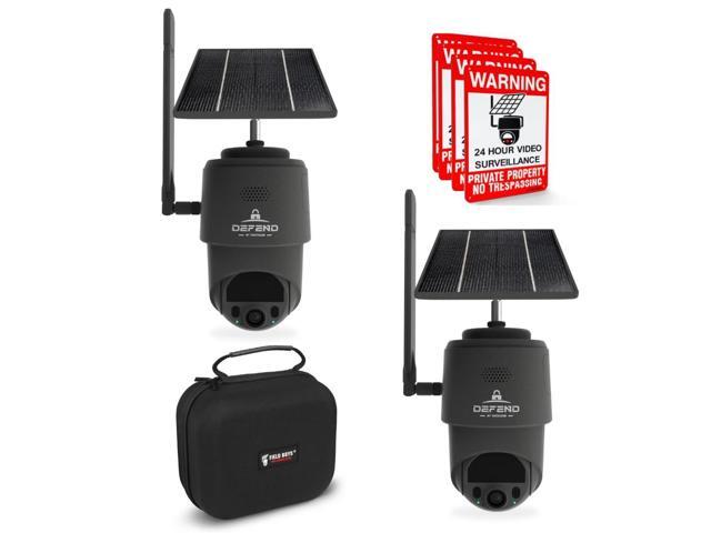TACTACAM Defend 360 Cellular Security Camera, 4K Photos, 1080p Video, Solar + Rechargeable Battery, 360° Pan/Tilt/Zoom, LTE Cellular, Motion...
