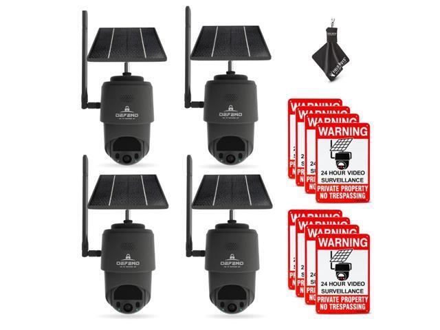 TACTACAM Defend 360 Cellular Security Camera, 4K Photos, 1080p Video, Solar + Rechargeable Battery, 360° Pan/Tilt/Zoom, LTE Cellular, Motion...