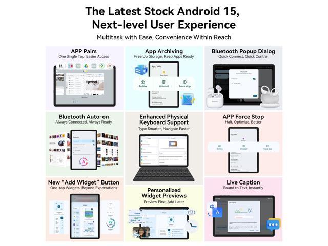 TABWEE 2025 Ultimate Gaming Tablet: 10.1' 120Hz Incell Display, 24GB RAM, Gemini AI Gaming Boost, Octa-Core T606, 5000mAh, Widevine L1 - 2-in-1...