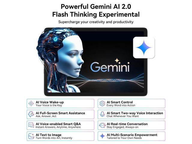 TABWEE 2025 Ultimate Gaming Tablet: 10.1' 120Hz Incell Display, 24GB RAM, Gemini AI Gaming Boost, Octa-Core T606, 5000mAh, Widevine L1 - 2-in-1...