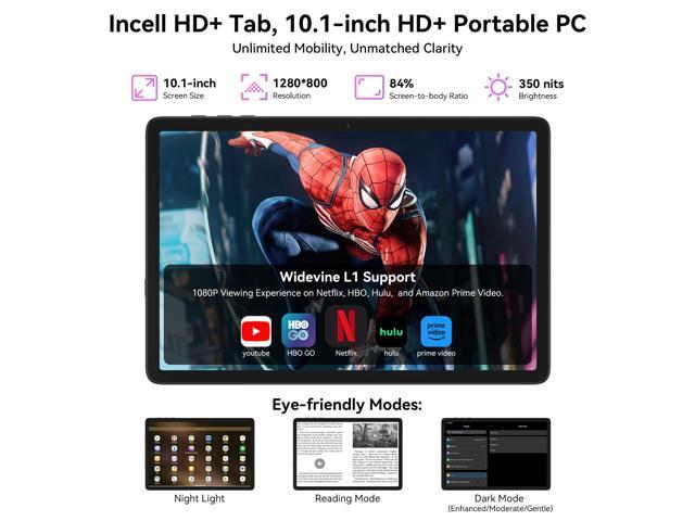 TABWEE 2025 Ultimate Gaming Tablet: 10.1' 120Hz Incell Display, 24GB RAM, Gemini AI Gaming Boost, Octa-Core T606, 5000mAh, Widevine L1 - 2-in-1...