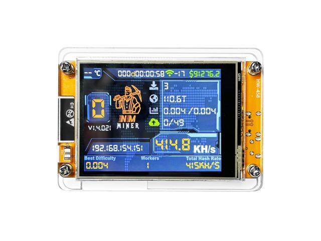 NMMiner NerdMiner 980KH V2 Hashrate ESP32 Miner Lucky 2.8 Inch Smart Screen Bitcoin Miner Single Lot ESP32-2432S028R