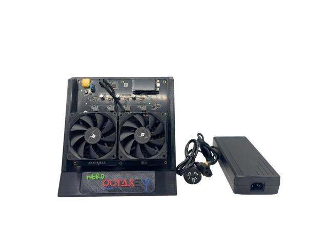 NerdQAxe Bitaxe Gamma 601 10TH/s BTC Miner Upgraded Lottery Machine with 8×BM1370 S21Pro Chips 180W Low Power Consumption