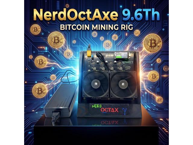 NerdOctaxe 9.6 TH/s BM1370 Open-Source Mini ASIC Nerd octaxe solo Miner NerdMiner