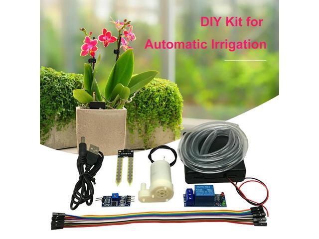 Automatic Irrigation Module DIY Kit Automatic Irrigation Garden Kit Soil Moisture Sensor Mini Water Pump for