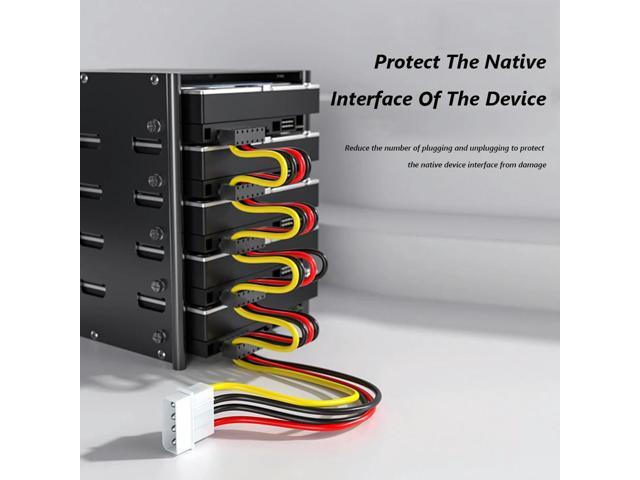 SATA 1 to 5 SATA Hard Disk 3.5/2.5 inch Power Supply Splitter Adapter Cable Cord Splitter Power DIY Sever for PC Sever