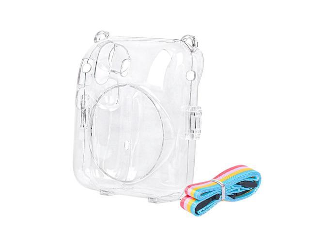 Mini Camera Bag PC Crystal Protective Shell with Shoulder Strap Cover Shell for Fujifilm Instax Mini 12 for Camera Instax Mini12