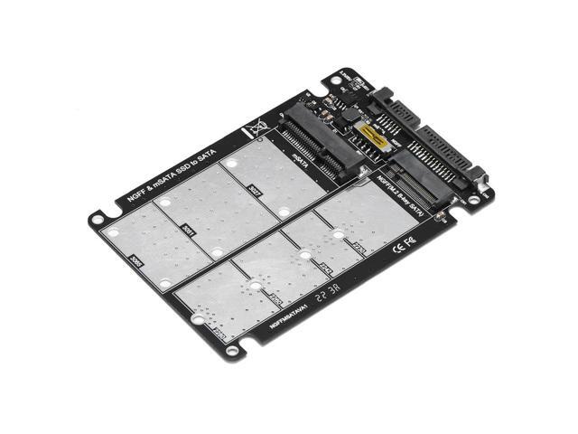 2 in 1 Combo M.2 NGFF MSATA SSD To SATA 3.0 Adapter Converter Card Adapter Converter Case Enclosure for Desktop Laptop