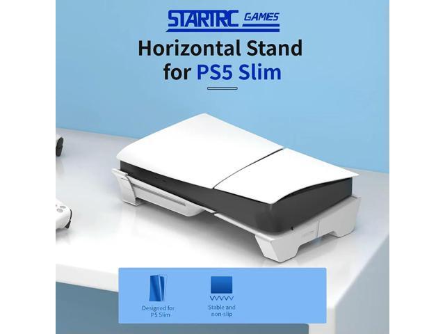 Cooling Horizontal Base Anti-Slip Dock Mount Holder Console Base Stand for PS5 Slim Disc & Digital Game Console