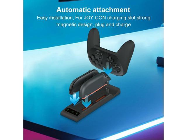 2 In 1 Magnetic Charging Stand LED Indicators Game Controller Charger Type-C Small Handle Charging Base for NS2 PRO Joy-Con