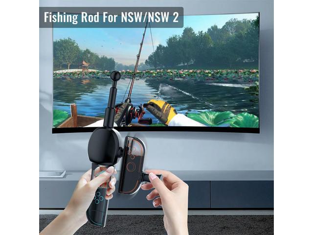 Fishing Rod for Nintendo for Switch 2 Joy-Con Fish Game Kit Game Handle Grip for Fishing Star World Tour for Fishing Spirits