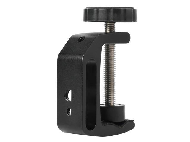 Buckle Base Vertical Surface Mount Adapter Aluminum Alloy Desk Clip Bracket Camera LED Flash Photography Fixed Holder Stand