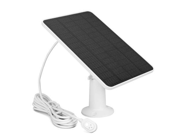 10W Solar Panel with Charging Cable Monocrystalline 360 Adjustable Bracket IP65 Waterproof for Wireless Outdoor Security Camera