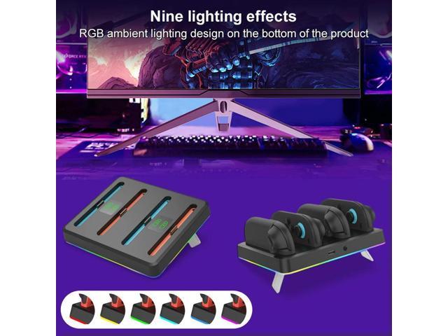 Charging Dock with RGB Lights Magnetic Controller Charger Stand Station Magnetic Charger Station for Nintendo Switch2