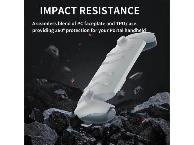 TPU Case with Stand Protective Case Cover Anti-Scratch Game Machine Grip Shell Case Detachable Face Cover for Portal