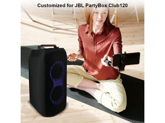 Protective Case Speaker Case Slip Sleeve Speaker Sleeve Mesh Slip Cover for JBL PartyBox Club 120 Portable Party Speaker