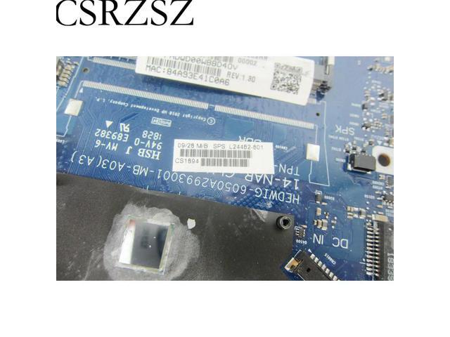 For 14-DF Laptop Motherboard N5000 CPU L26977-601 L24462-601 L24462-001 6050A2993001-MB-A03 mainboard