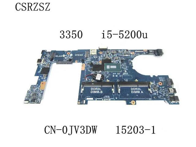 For Latitude 3350 Laptop motherboard with i5-5200u CPU 15203-1 CN-0JV3DW 0JV3DW JV3DW Test work