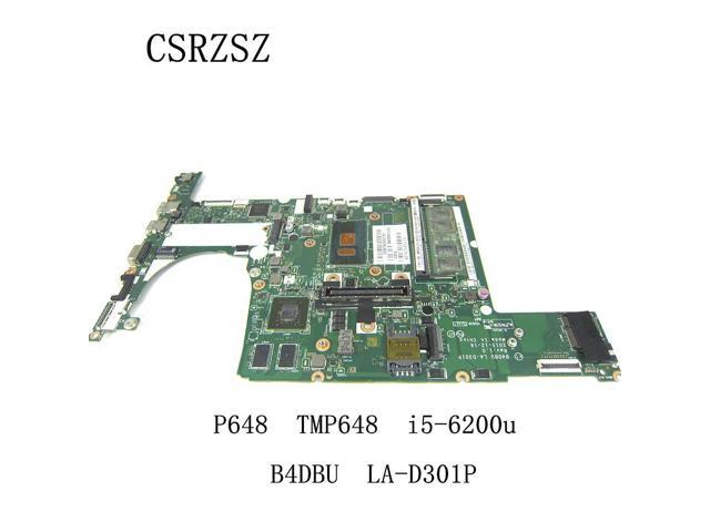 For Travelmate P648 TMP648 Laptop motheboard with i5-6200u CPIU B4DBU LA-D301P Tested