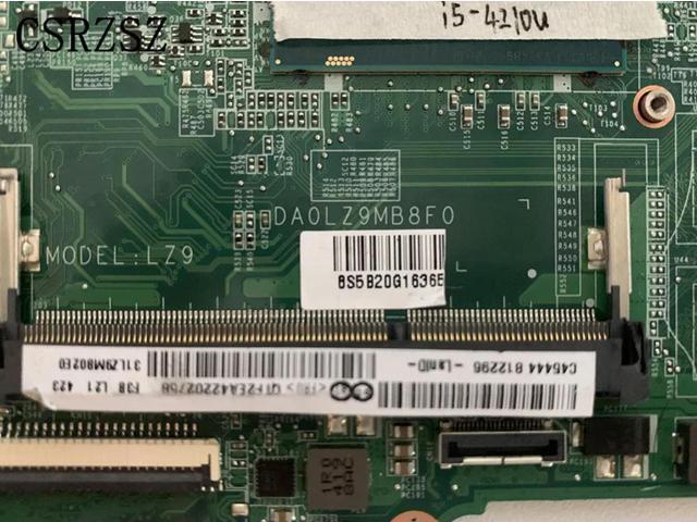 For U430 U430P Laptop motherboard with i5-4210U/i5-4200U CPU Notebook mainboard FRU 5B20G16365 DA0LZ9MB8F0 UMA Tested