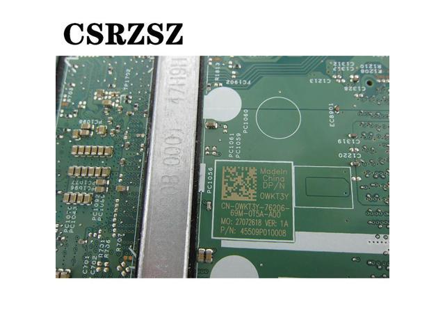 Mainboard For inspiron 3468 3568 with i5-7200u CPU Laptop motherboard CN-0WKT3Y 0WKT3Y 15341-1 DDR4 100% working