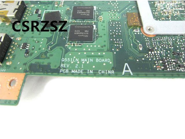 For Q551LN Q551LNB Laptop motherboard REV 2.1 with i7-5500u working well