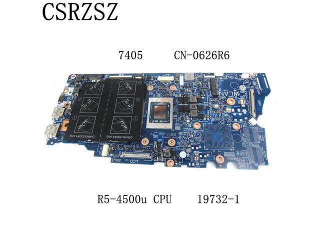 19732-1 CN-0626R6 0626R6 Notebook Mainboard For Inspiron 7405 with R5-4500u CPU Laptop motherboard Tested