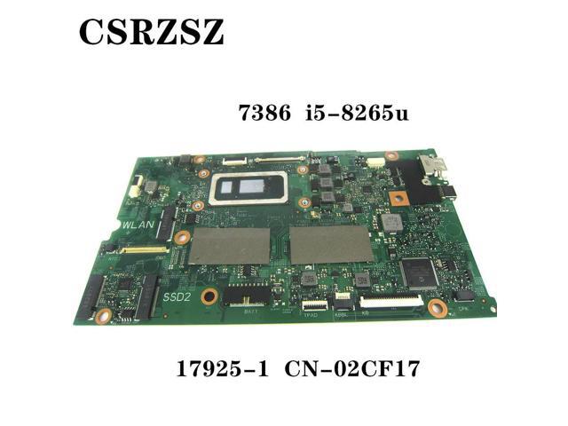CN-02CF17 02CF17 2CF17 17925-1 For inspiron 13 7386 Laptop motherboard with i5-8265uTest work