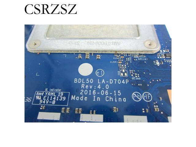 For Pavilion 250 G5/15-AY Laptop Motherboard I7-6500U CPU BDL50 LA-D704P 860156-601 854934-501 Mainboard UMA