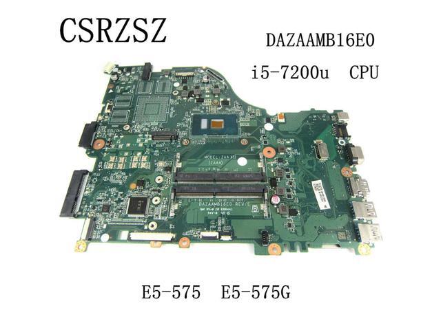 For aspire E5-575 E5-575G Laptop motherboard Processor i5-7200u CPU DAZAAMB16E0 Tested 100% ok work