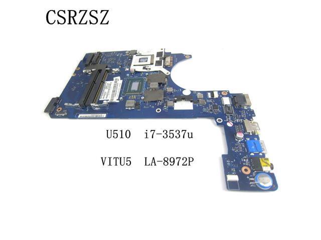 For U510 Laptopmotherboard VITU5 LA-8972P With i7-3537u CPU Tested ok