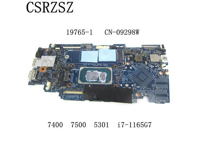 For inspiron 7400 7500 5301 Laptop motherboard with i7-1165G7 CPU 19765-1 CN-09298W 09298W
