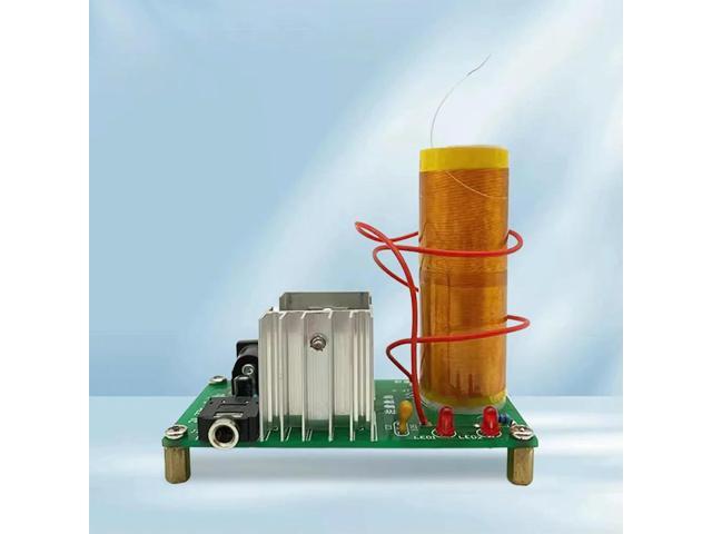 DIY Mini for Tesla Coil Kit Mini Music for Tesla Coil Plasma Speaker High Temperature High Pressure Plasma DC15-24V 15W 2A