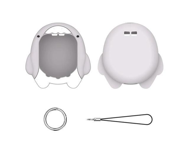 Silicone Case Anti-drop Protector Skin with Lanyard Shockproof Cartoon Shark Shape for Tamagotchi Uni 2023 Virtual Pet Machine