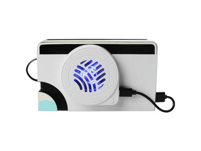 LED Cooling Fan with Light Charger Dock Dock Cooling Fan Docking Station Radiator for Nintendo Switch OLED Accessories