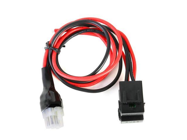 1m 30A Fuse 6 Pin Short Wave Durable Charger Cable for ICOM IC-725A 706 7400