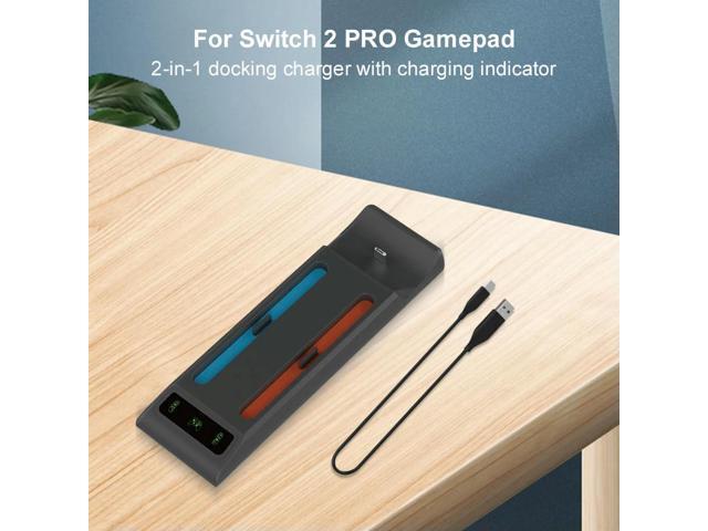 2 In 1 Magnetic Charging Stand LED Indicators Game Controller Charger Type-C Small Handle Charging Base NS2 PRO Accessories