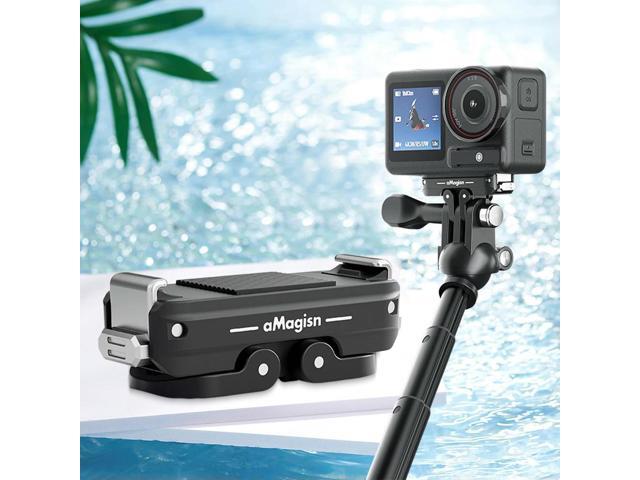 Camera Expansion Bracket 2-Prong & 1/4 Thread Camera Quick Release Base Expansion Adapter for OSMO Action 5 Pro/4/3