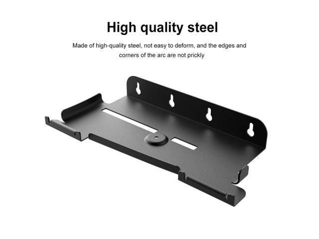 Wall Mount Bracket Stand with 2 Controller Mounts Display Stand Base for Slim Edition and Disc Edition