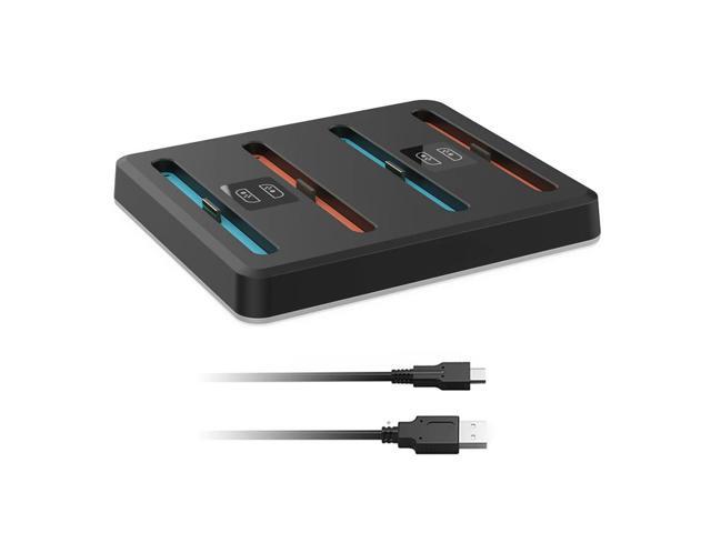 Controller Charger with RGB Lights Charging Dock Magnetic Controller Charger Stand Station for Nintendo Switch2 Accessories