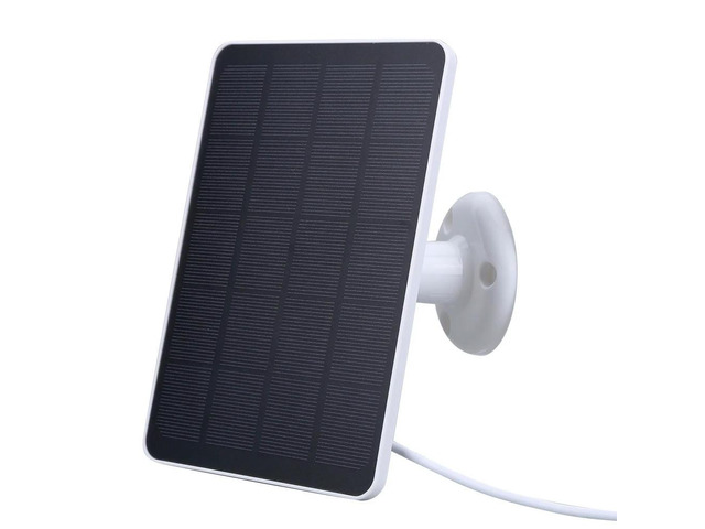 20W Solar Panel Kit with 3-meter Charging Wire Portable Solar Panel 360 Rotating Wall Mount Bracket for Outdoor Security Camera