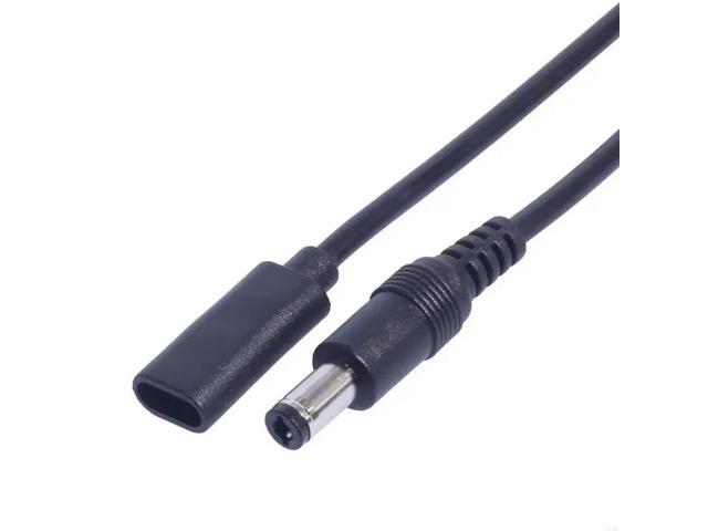5.5mmx2.1mm Male to Type C Female Power Charging Cable Adapter 5521 to Type C