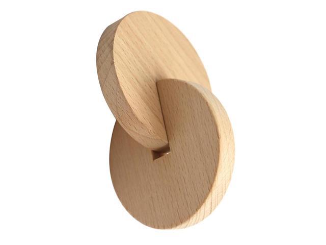 born Infant Wooden Toys Exercise Hand Grasp Toy Interlocking Discs Solid Wood Preschool Children Toys