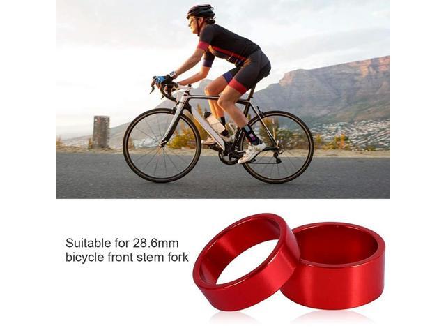 4Pcs/Set 5/10/15/20mm Aluminum Alloy Headset Stem SpMTB 28.6mm Fork Washer Cap for Road Bike Cycling,Silver